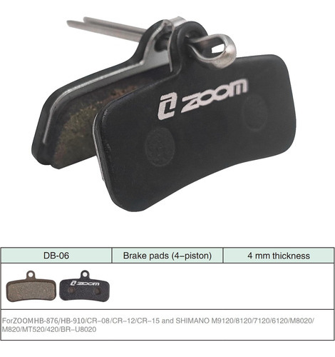 Totas De Freno Para Bicicleta De Haiks 2 Pares, Zoom Db-06 Y