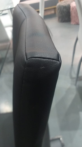 Imagen 3 de 10 de Silla Savona Cuero Sintetico Cromo Pack 2 Unid Outlet C