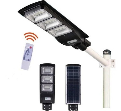 Imagen 2 de 4 de Lampara Reflector Led Solar 400w Alumbrado Publico Poste