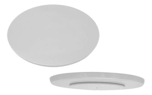 Bandeja Ms Decor Giratória Para Mesa Redonda 50 Cm Branco
