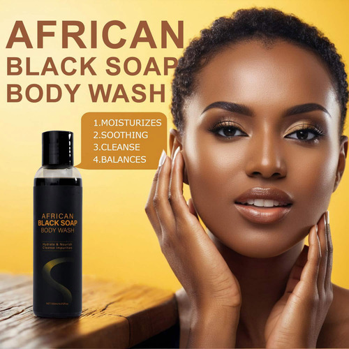 Limpe E Hidrate 100g De Sabonete Líquido Africans
