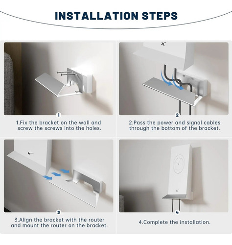 Z Soporte De Montaje En Pared Para Enrutador Starlink Gen2