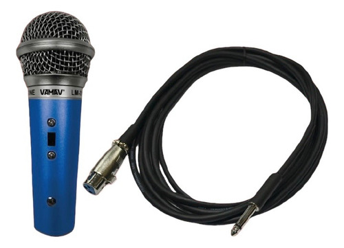 Microfono Dinamico De Mano Con Cable, 100-13khz Vamav Lm-33c