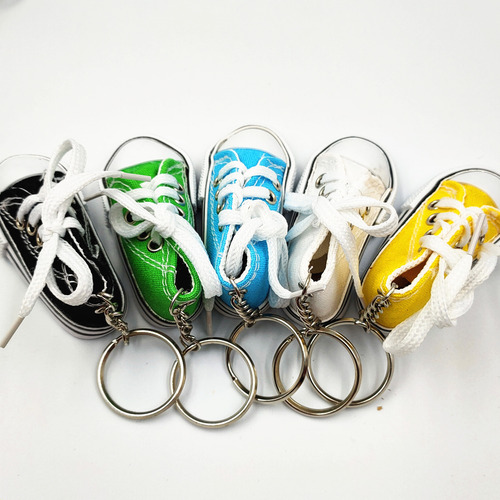 Minizapatos De Lona De Simulación, Llavero, Colgante, Zapato