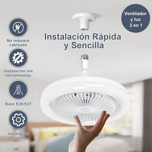 Ventilador De Techo Modernos Con Luz Y Control Remoto 30w