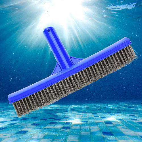 Para Cepillo Pared Piscina Con Cerdas Alambre Acero