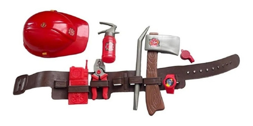 Kit Herramientas Bombero Incluye 9 Accesorios Bomberos
