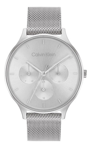Reloj Calvin Klein Timeless 2h Para Mujer 25200104 Plateado