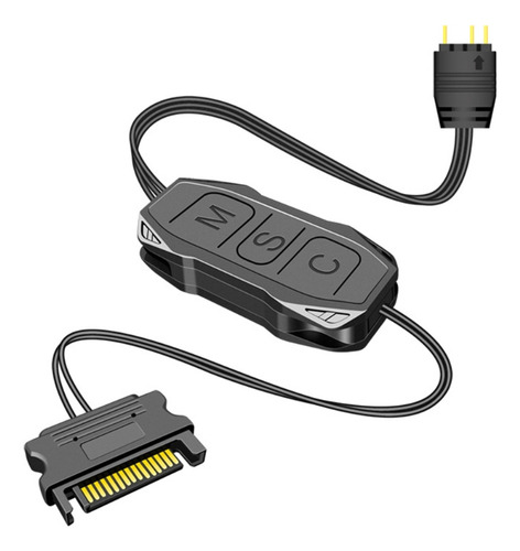 Fuente De Alimentación Sata 5v 3pin Rgb Adaptador De Control
