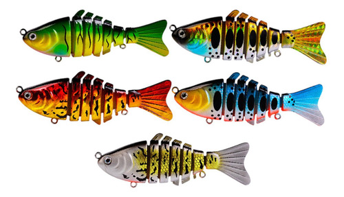 5 Piezas Atraes De Pesca Señuelos Regalos Para