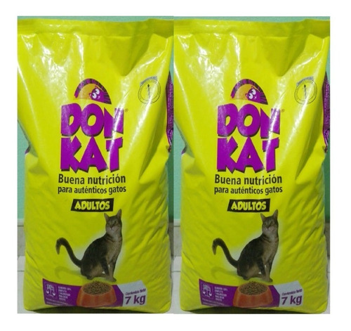 2 Bultos De Don Kat Adulto 7kg 