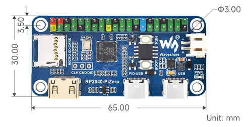 Raspberry Pi Pico Rp2040 Pi Zero