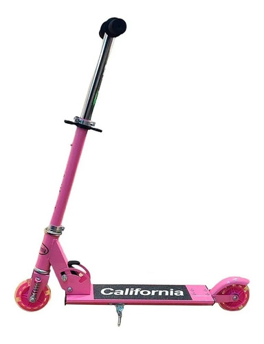 Monopatin California 2 Ruedas Metal Luces Plegable