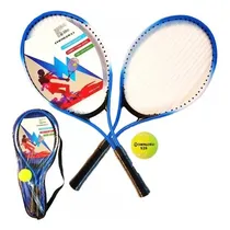 Comprar Set 2 Raquetas Paletas Tenis Con Pelota Funda Para Niños