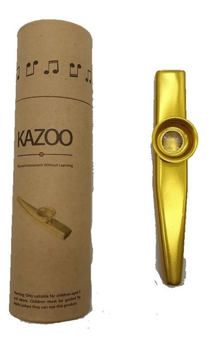 Imagen 1 de 1 de Kazoo Dorado, Instrumento De Viento 