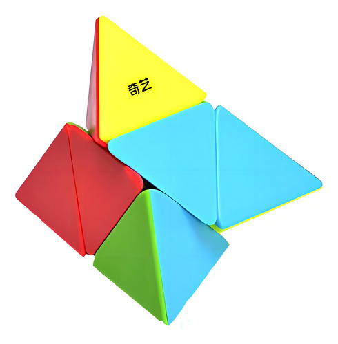 Cubo Rubik De Pirámide Qiyi Pyraminx 2x2 Stickerless