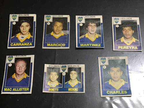 Lote 7 Figuritas Boca Álbum Fútbol Suplemento 92 1992 