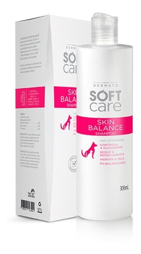 Shampoo Soft Care Skin Balance Cães E Gatos  300ml