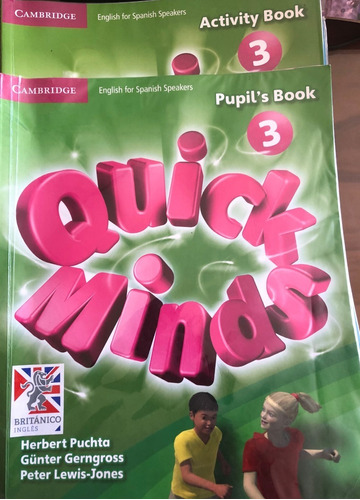 Libro Y Workbook De Inglés Quick Minds 3