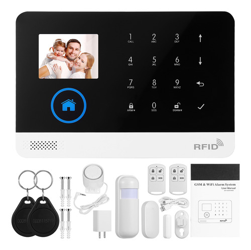 Kit Sistema De Seguridad Alarma Hogar Y Sensor Wifi Y Gsm