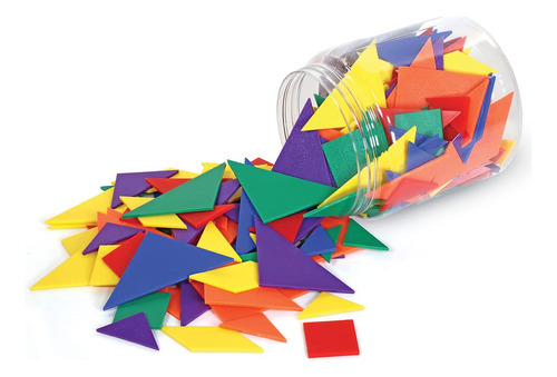 Learning Resources Classpack Tangrams, Juego De 30, 6 Color.