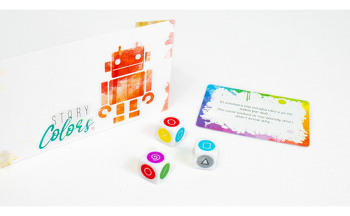 Story Colors Party Game Familiar Dados Para Crear Historias