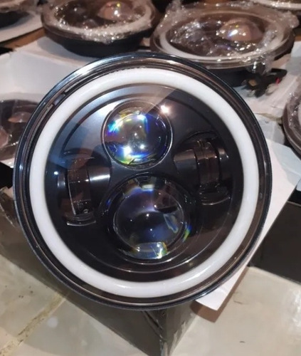 Imagen 3 de 4 de Faro Led Moto2 Redondo 7 Bera, Yamaha, Suzuki, Socialista