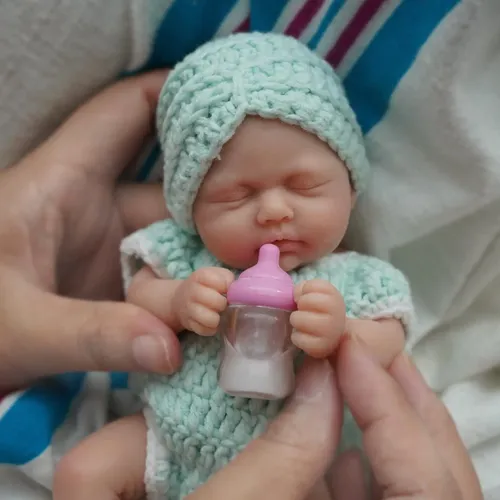 Mini Muñeca Reborn De 7 Pulgadas De Silicona – Bebé Realista De Cuerpo Completo Con Ropa Y Accesorios