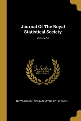 Libro Journal Of The Royal Statistical Society; Volume 56...