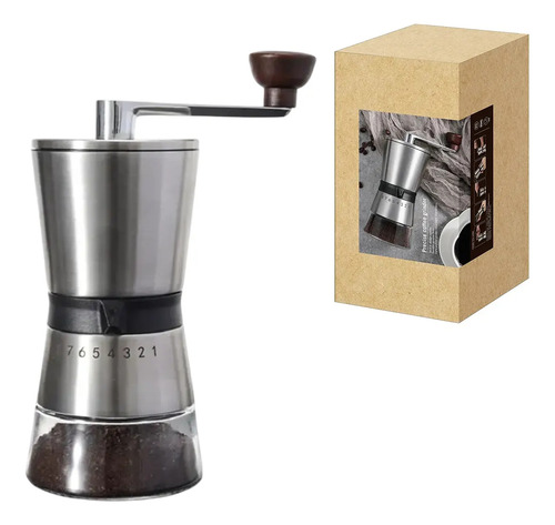 Molinillo De Cafe Manual Portatil Acero Inoxidable 45grs