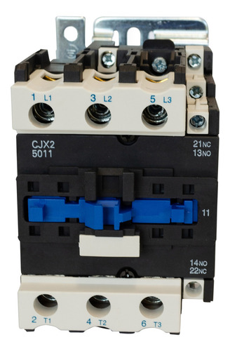 Chave Contatora Tripolar 50a Lc1-d5011m7 3p + Aux Nf+na 220v
