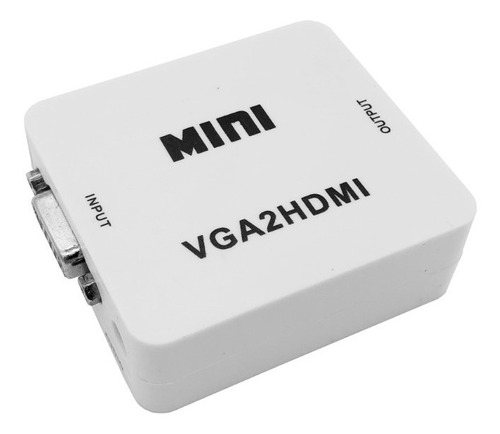 Adaptador Conversor Hdmi X Vga Com Áudio + Cabo P2