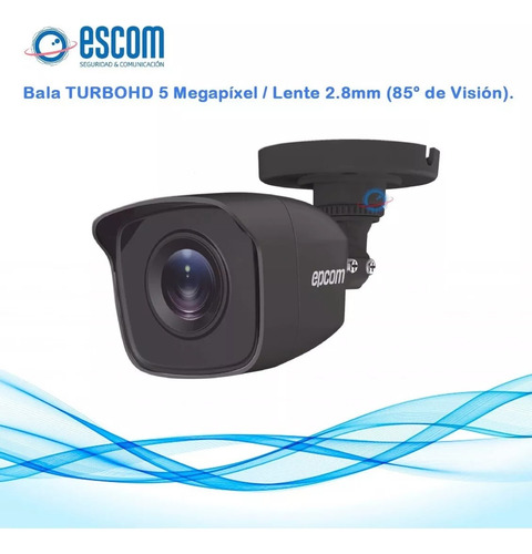 Kit 4 Cámaras 5mpx Epcom Negro Dvr 4 Ch Disco 1tb Siames