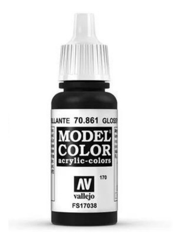 Vallejo 70861 Model Color Negro Brillante Acrílico La Plata