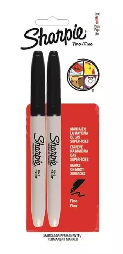 Blister 5 Rotuladores Permanentes Negro Sharpie –