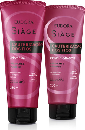 Combo Siàge Cauterização Dos Fios: Shampoo + Condicionador