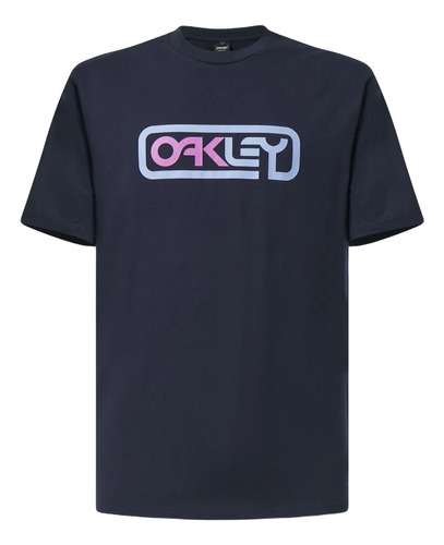 Camiseta / Playera Oakley Locked In B1b Tee Fathom / Lilac