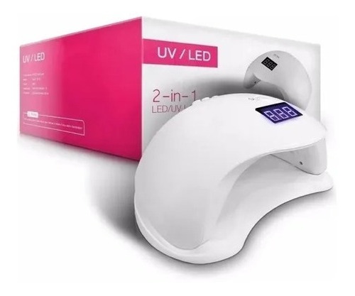 Lampara Led-uv De Uñas Profesional Secado Rápido 48 Watts