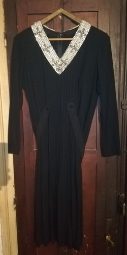 Vestido Antiguo Vintage De Fiesta Negro 