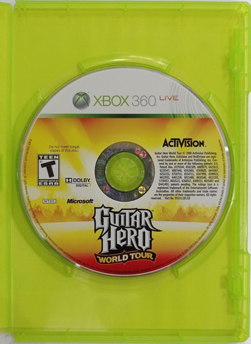 Guitar Hero World Tour Jogo Xbox 360 Físico Usado (Usado)