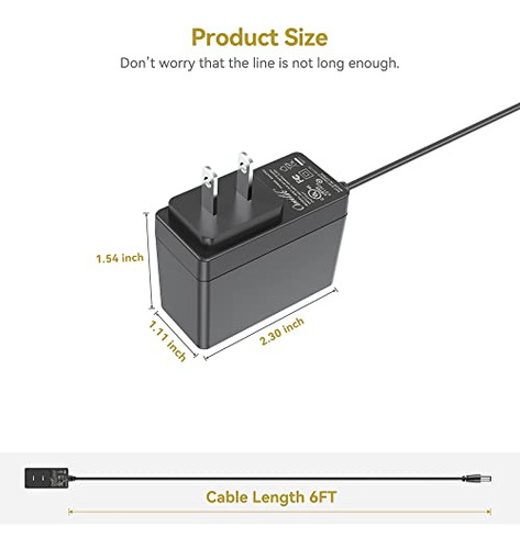 Adaptador Ac 6v Ul Para Proform Elliptical - Cargador Pack