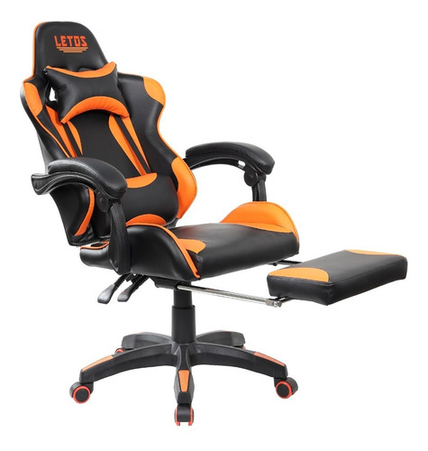 Silla Gamer Letos Le-40n  Reclinable Y Regulable En Altura