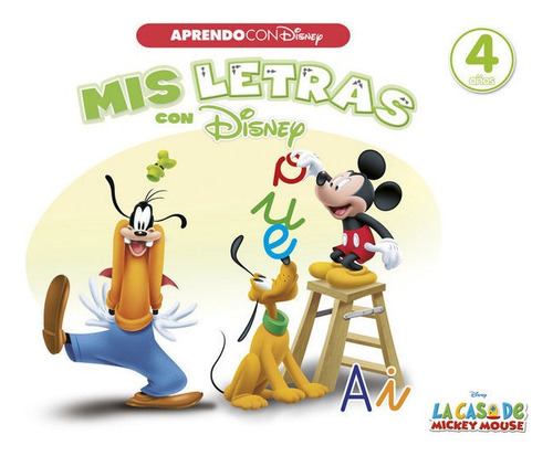 Mis Letras Con Disney (aprendo Con Disney), De Disney. Editorial Cliper Plus, Tapa Blanda En Español