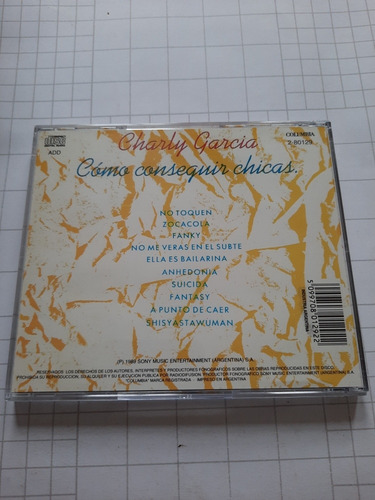 Charly Garcia - Como Conseguir Chicas. Cd Remasterizado