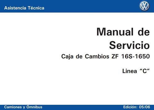 Manual Servicio Taller Caja De Cambios Zf 16s-1650 Linea C