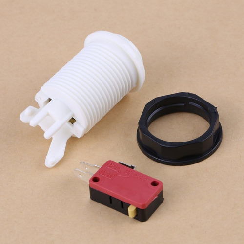 Boton 1 Y 2 Player Americano 28 Mm De Nylon Con Micros