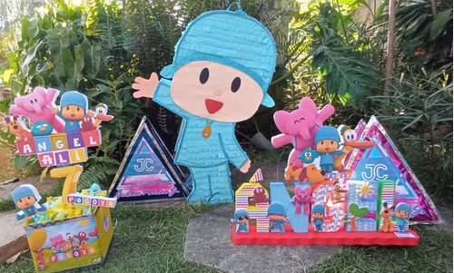 Piñatas Pocoyo Selfie Chupetera Nombre Cotillones 