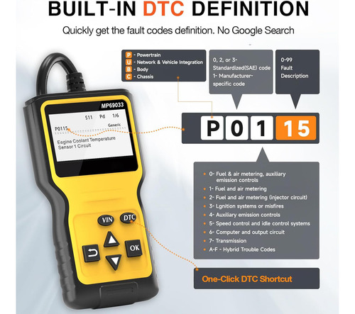 Escáner Automotriz Obd2, Lector De Códigos De Falla