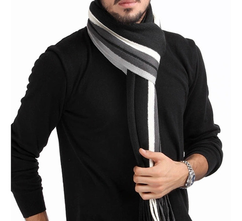 Cachecol / Xale Homem Clássico Lã Scarf Masculino