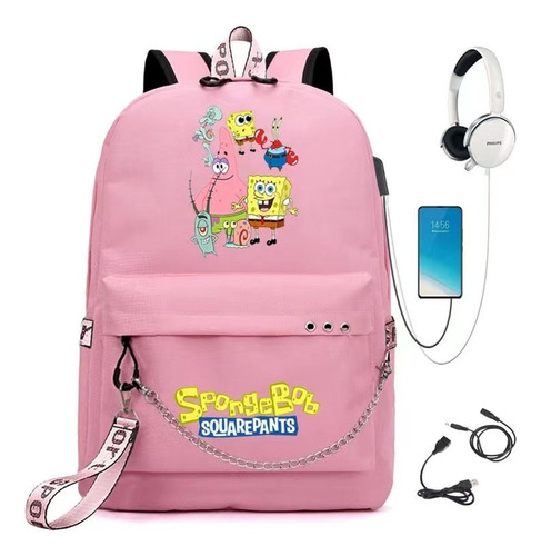 Bob Esponja Mochila Con Usb